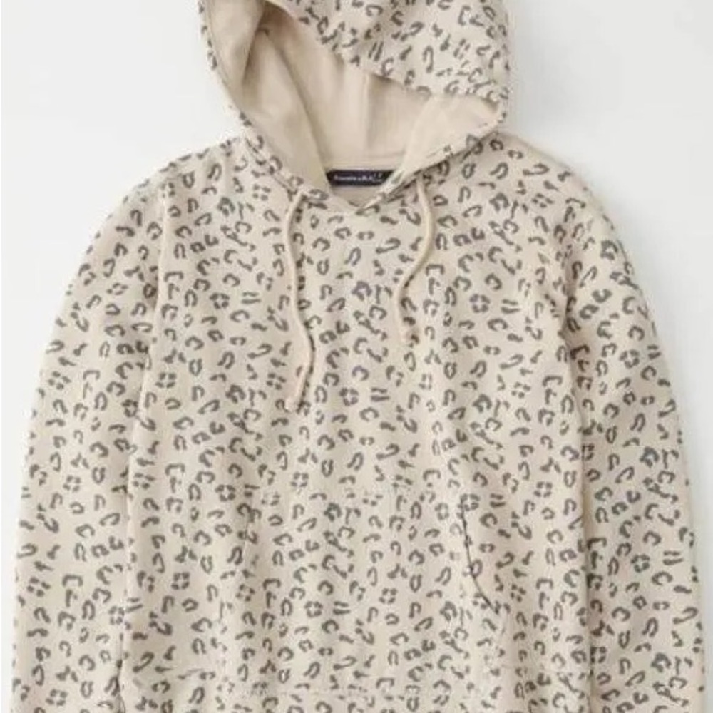 Abercrombie & Fitch Leopard Print Hoodie/Sweatshi… - image 1